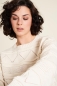 Preview: Gemusterter Strickpullover - off-white